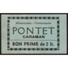 31 - Caraman - Alimentation - Herboristerie - Pontet - 2 francs - Type 2a - Etat : TTB+