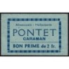 31 - Caraman - Alimentation - Herboristerie - Pontet - 2 francs - Type 2b - Etat : SUP+