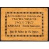 31 - Caraman - Alimentation Générale Herboristerie - Pontet - 5 francs - Type 1a - Etat : TB