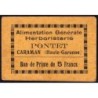 31 - Caraman - Alimentation Générale Herboristerie - Pontet - 5 francs - Type 1a - Etat : TB+