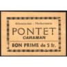 31 - Caraman - Alimentation - Herboristerie - Pontet - 5 francs - Type 2a - Etat : SUP+