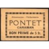 31 - Caraman - Alimentation - Herboristerie - Pontet - 5 francs - Type 2a - Etat : TTB