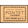 31 - Caraman - Alimentation - Herboristerie - Pontet - 5 francs - Type 2a - Etat : NEUF