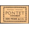 31 - Caraman - Alimentation - Herboristerie - Pontet - 5 francs - Type 2a - Etat : NEUF
