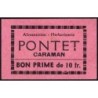 31 - Caraman - Alimentation - Herboristerie - Pontet - 10 francs - Type 2a - Etat : SPL