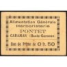 31 - Caraman - Alimentation Générale Herboristerie - Pontet - 0 franc 50 - Type 1a - Etat : TTB