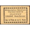 31 - Caraman - Alimentation Générale Herboristerie - Pontet - 0 franc 50 - Type 1a - Etat : TTB