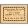 31 - Caraman - Alimentation Générale Herboristerie - Pontet - 0 franc 50 - Type 1a - Etat : SUP