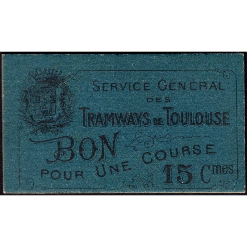 31 - Pirot 192 - Toulouse - Service Général des Tramways - 15 centimes - 04/1920 - Etat : pr.NEUF