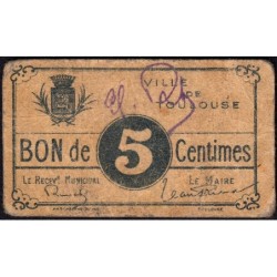 31 - Pirot 179 - Ville de Toulouse - 5 centimes - 1916 - Etat : TB