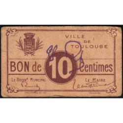 31 - Pirot 180 - Ville de Toulouse - 10 centimes - 1916 - Etat : TTB