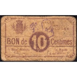 31 - Pirot 180 - Ville de Toulouse - 10 centimes - 1916 - Etat : B