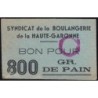 31 - Toulouse - Boulangerie Lalanne - Bon pour 800 gr. de pain - Type 2 - Etat : TTB