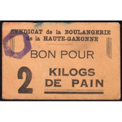 31 - Toulouse - Boulangerie Lalanne - Bon pour 2 kilog de pain - Type 1 - Etat : TB