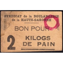 31 - Toulouse - Boulangerie Lalanne - Bon pour 2 kilog de pain - Type 1 - Etat : TB+