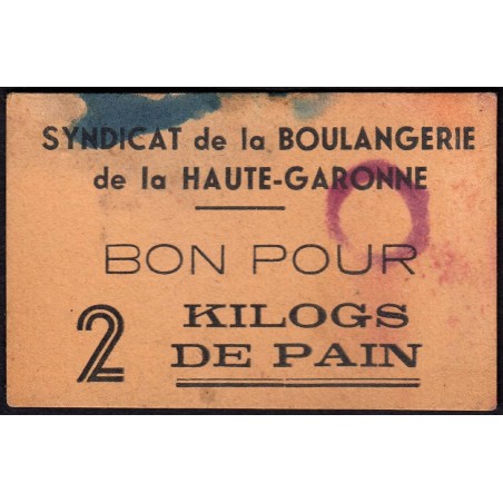 31 - Toulouse - Boulangerie Lalanne - Bon pour 2 kilog de pain - Type 2 - Etat : TB