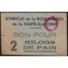 31 - Toulouse - Boulangerie Lalanne - Bon pour 2 kilog de pain - Type 3 - Etat : TB+