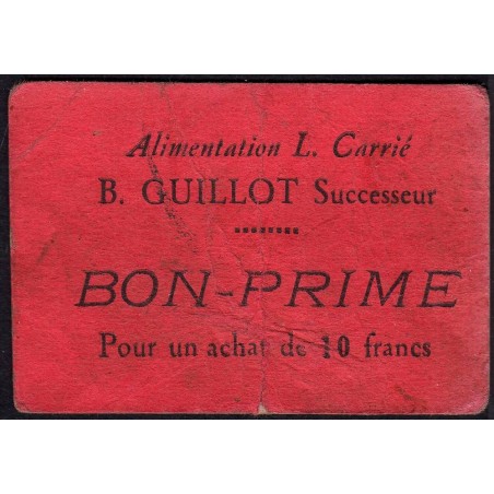 31 - Toulouse - Alimentation L. Carrié - Bon prime pour un achat de 10 francs - Etat : TB