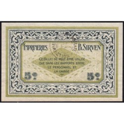 31 - Pirot 184 - Toulouse - Imprimeries B. Sirven - 5 centimes - 1914-1918 - Etat : SUP à SUP+