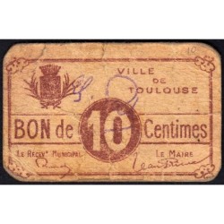 31 - Pirot 178 - Ville de Toulouse - 10 centimes - 1915 - Etat : B+