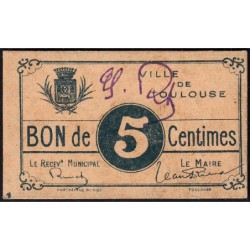 31 - Pirot 179 - Ville de Toulouse - 5 centimes - 1916 - Etat : SPL