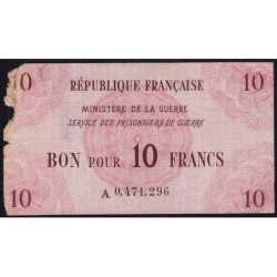 Ministère de la Guerre - Kolsky 003 - 10 francs - Série A - 1945 - Etat : B