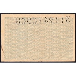 1 kg acier ordinaire - 31/12/1941 - C9CH - Non endossé - Série OKA - Etat : TTB-