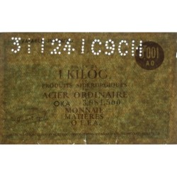 1 kg acier ordinaire - 31/12/1941 - C9CH - Non endossé - Série OKA - Etat : TTB-