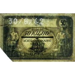 50 kg acier ordinaire - 30/06/1942 - Non endossé - Sans série - Etat : TTB