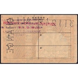 1 kg acier spécial - 31/12/1942 - ALLI CHANGE - Endossé dans le Rhône (69) - Série L - Etat : TTB