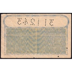 10 kg acier ordinaire - 31/12/1944 - Non endossé - Série D - Etat : TB+