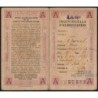 Carte individuellle d'alimentation - Catégorie A - 1919 - Paris (75) - Etat : TTB