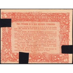 Carte individuellle d'alimentation - Catégorie C - 10/1919 à 12/1919 - Lieoux (31) - Etat : TTB