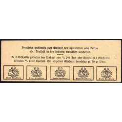 Strasbourg (67) - Rationnement - Matière grasse - 1915 - Etat : SUP