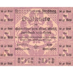 Strasbourg (67) - Rationnement - Pain - 1915 - Etat : TTB