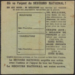 1941 - Titre C 117 R - Viande et Charcuterie - Juillet - St-Sulpice (81) - Etat : TTB