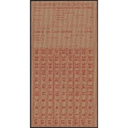 1943 - Titre 707 - Lait entier - 1er trimestre - Etat : SPL+