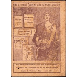 Rationnement - Pain - 03/1919 - Etat : TB