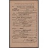 1946 - Fiche de contrôle de carte d'alimentation - Saint-Sériès (34) - Etat : TTB