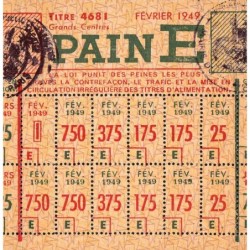 1949 - Titre 4681 - T2 - Pain - Catégories E - Janvier à mars - Paris (75) - Etat : SUP+