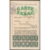 Carte de Tabac - 07/1947 à 12/1947 - Aurillac (15) - Etat : SUP