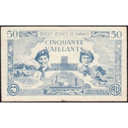 Billet de 50 vaillants - 1ère série - Type C - 1935/1945 - Etat : TB