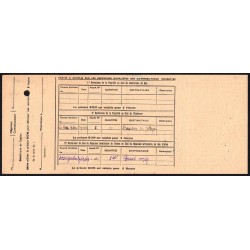Charente - Vin de consommation courante - 5 hectos - 1943-1944 - Etat : TTB