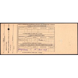 Charente - Vin de consommation courante - 5 hectos - 1943-1944 - Etat : TTB+