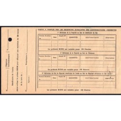 Charente - Vin de consommation courante - 10 hectos - 1943-1944 - Etat : TTB+