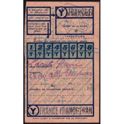 Chauffage - Charbon - Fiche client - Catégorie Y - 1947 - Albi (81) - Etat : SUP+