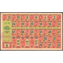 1949 - Titre 212 - Feuille trim. de coupons - 2e trim. - Catégorie A prod - Berneval (76) - Etat : pr.NEUF