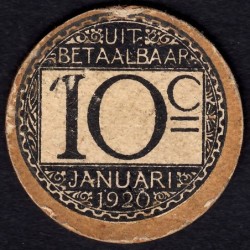 Belgique - Gand - GE71 - 10 centimes - 1917 - Etat : TTB
