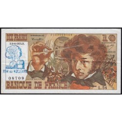 F 63-05 - 06/06/1974 - 10 francs - Berlioz - Série L.54 - Variété - Etat : TTB