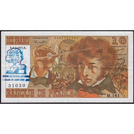 F 63-09 - 06/03/1975 - 10 francs - Berlioz - Série M.161 - Variété - Etat : TTB+